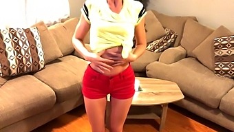 Exclusive Amateur Strip With Stepcousin-It'S Tantalizing Performance