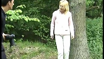 European Teen Blonde Enjoys Outdoor Anal And Facial