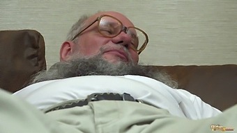 Elderly Man Enjoys Oral Sex And Cumplay With Young Women