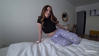 Brunette Stepsister And Brother'S Friend'S Intimate Game Of Truth Or Dare