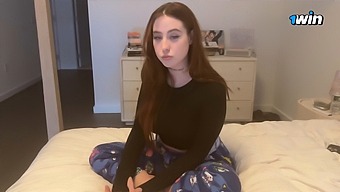 Hot Redhead In Sex Video Is A College Student Who Has A Steamy Class Before The Lecture.